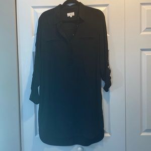 LOFT Lou & Grey black shirt dress sz S